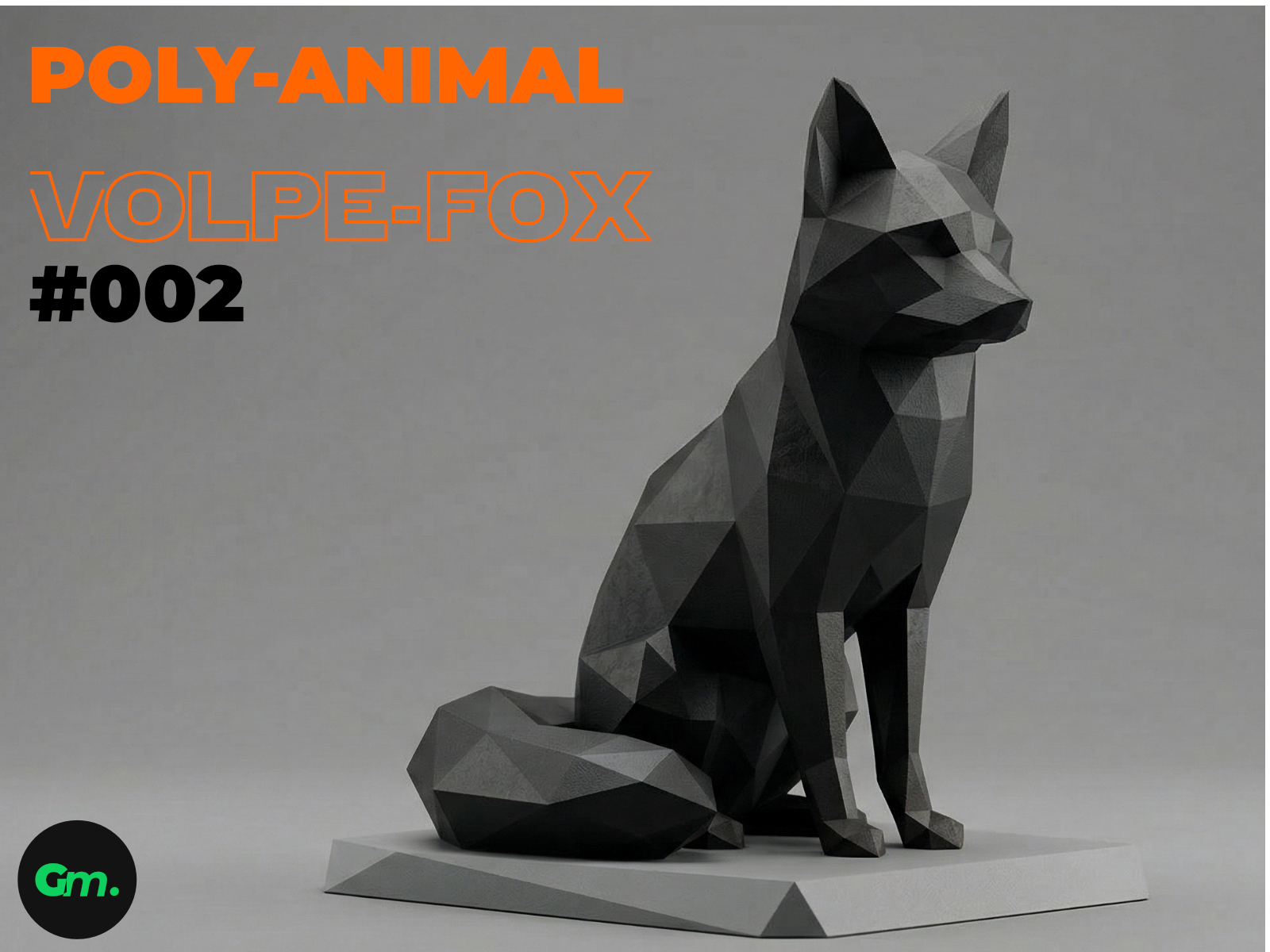 Volpe Poligonale - Scultura Geometrica #002