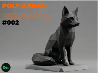Volpe Poligonale - Scultura Geometrica #002
