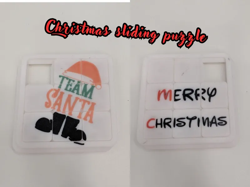 Christmas sliding puzzle