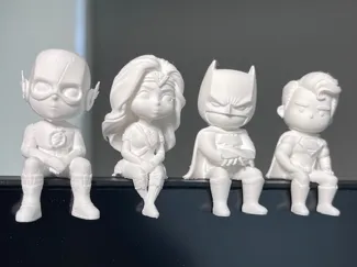 Super Adorable Justice Squad Chibi DC Monitor Crew