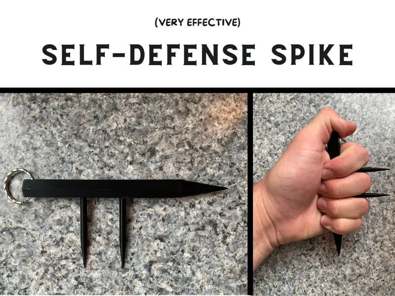 Self-Defense Spike Keychain for Knuckles