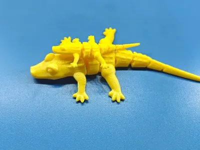 Articulated Gecko Toy - Print in Place (only 8g)