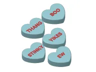 Conversation Heart Earrings