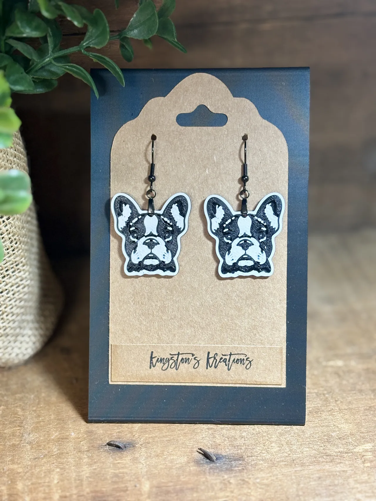 Frenchie Earrings view 2