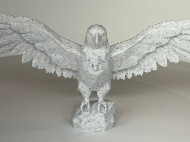 Majestic Low Poly Bald Eagle: Spread Wings Version