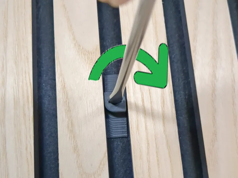 Twist-Lock Mounting Clip for Acoustic Wall Panel