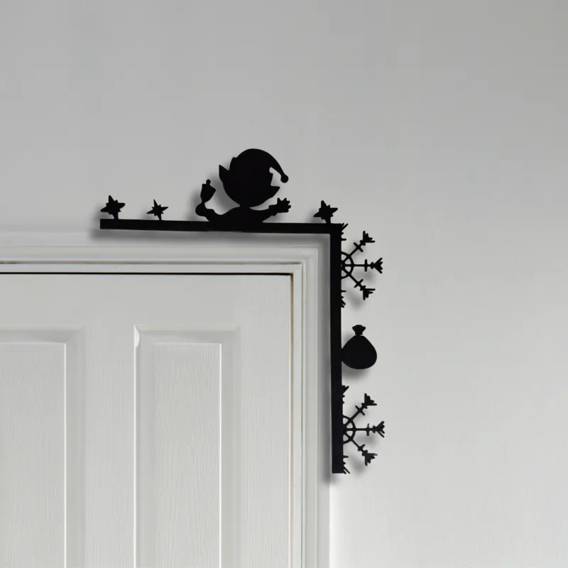 Christmas door corner decoration