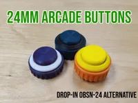 Boutons d'arcade 24 mm (alternative aux OBSN-24) — photo 2