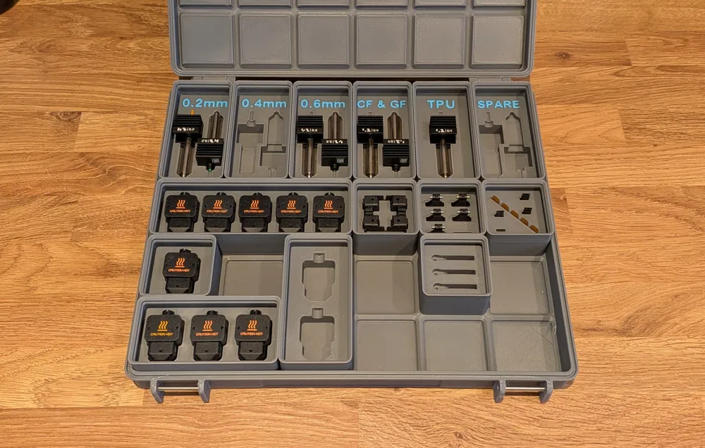 H2D 6x Filament cutter gridfinity storage - Free 3D Print Model ...