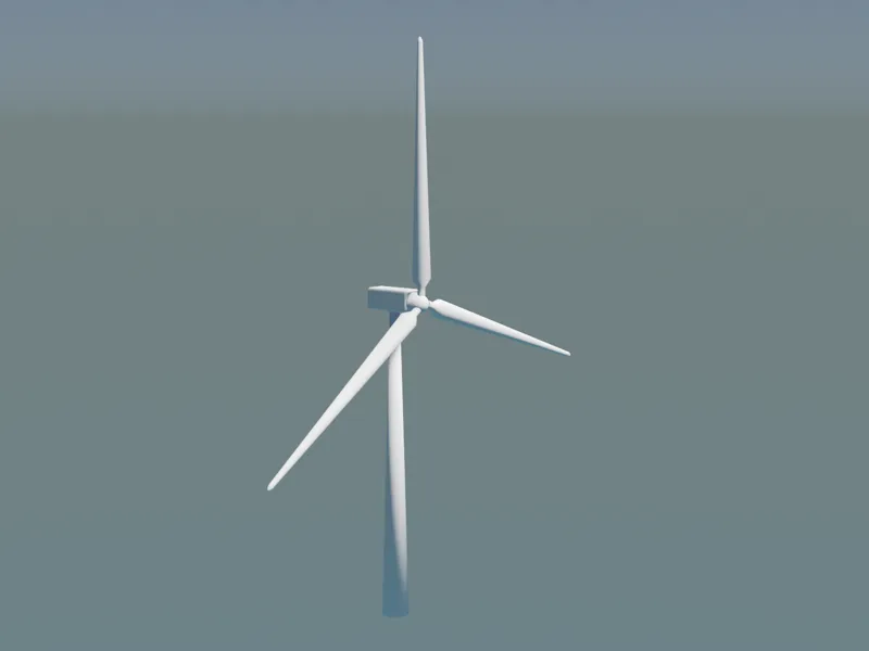 3D Wind Turbine Model for 3D Printing