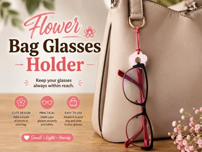 Flower Bag Glasses Holder