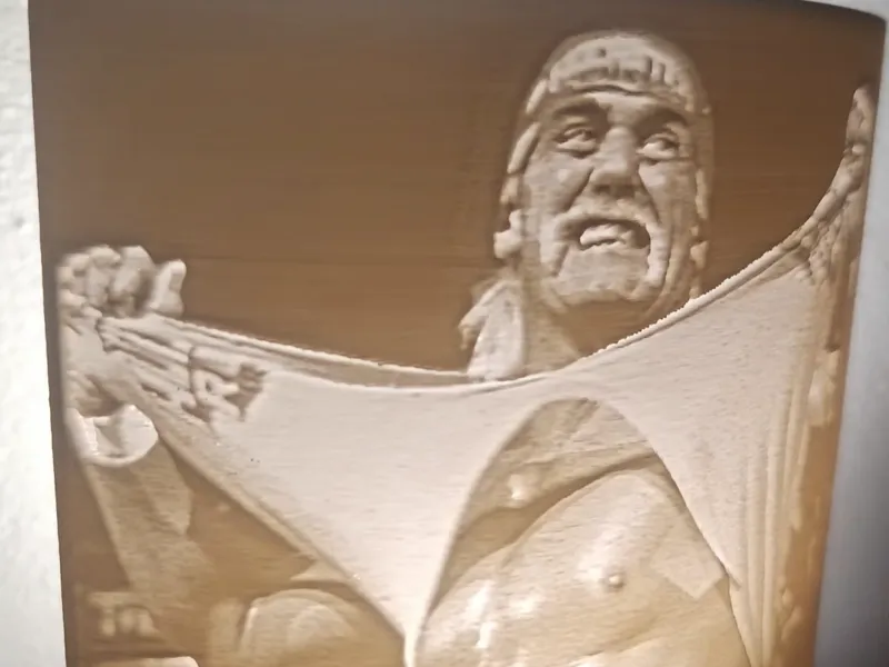 Hulk Hogan Lithophane