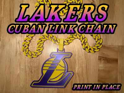 Los Angeles Lakers Alt Cuban Link Hype Chain