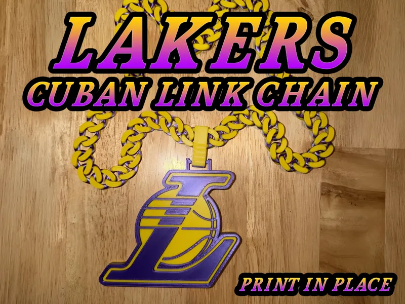 Los Angeles Lakers Alt Cuban Link Hype Chain