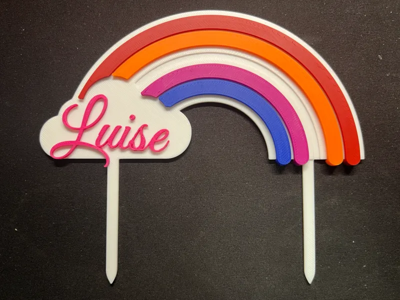 Cake-Topper Rainbow