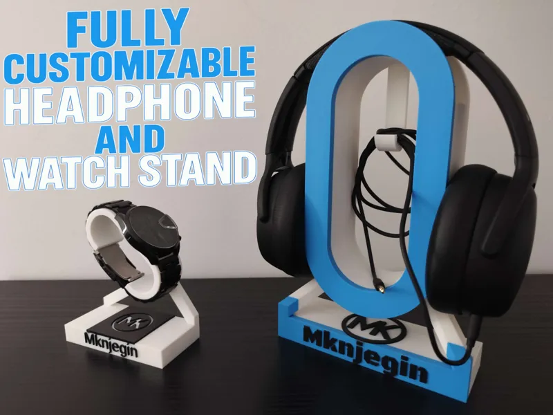 Fully Customizable Headphone and Watch Stand