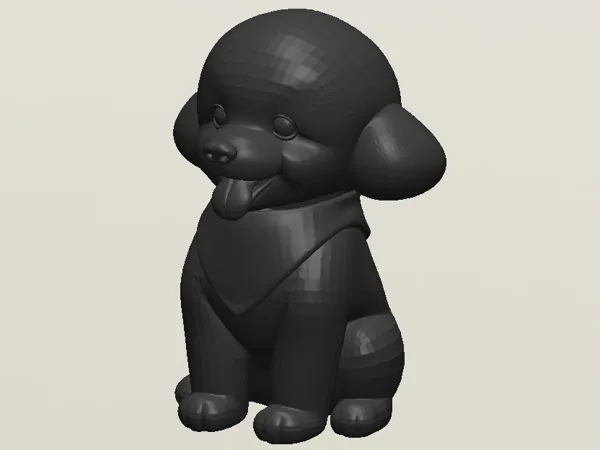 Figurine caniche miniature Brownie