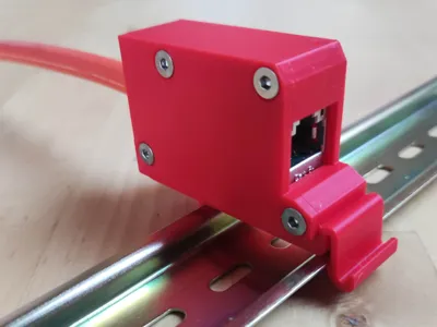 Cat 6 E-Dat Module DIN Rail Enclosure Metz Connect