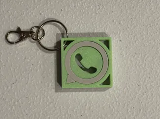 WhatsApp Logo gyro fidget keychain