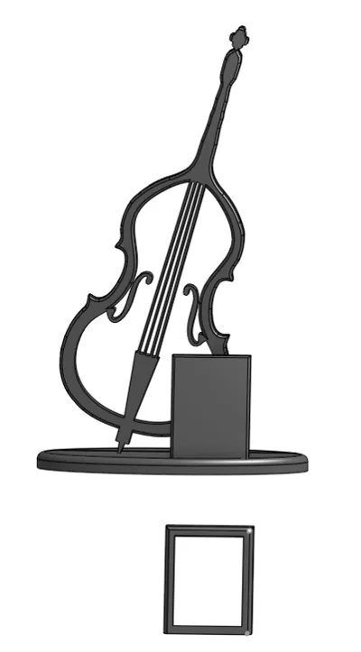 Contrabass + photo by Kosmak - MakerWorld