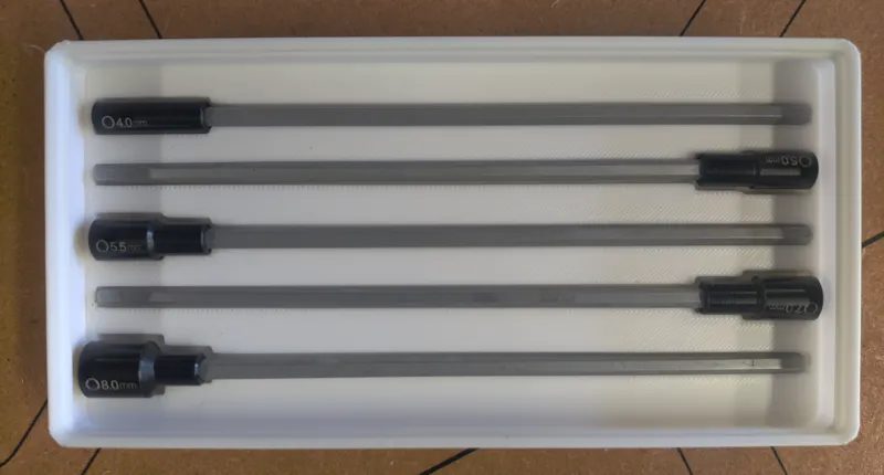 gridfinity 4mm long hex driver bits