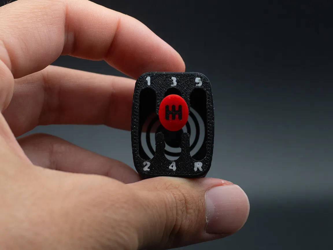 Gear Shift Fidget Toy V2 // Print-in-place view 3