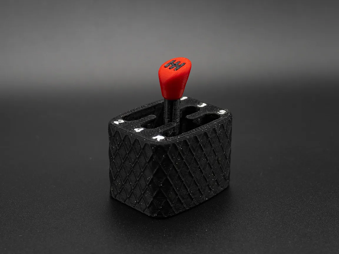 Gear Shift Fidget Toy V2 // Print-in-place view 2