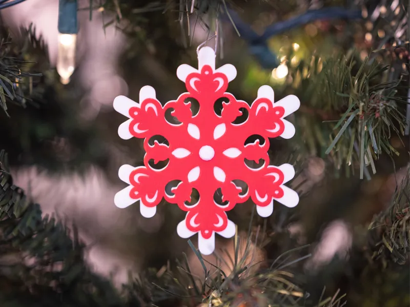 Snowflake Christmas Ornament - Design 6