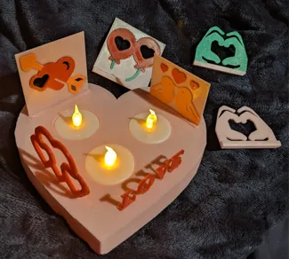Cozy Heart Tealight Candle Holder
