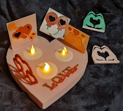 Cozy Heart Tealight Candle Holder