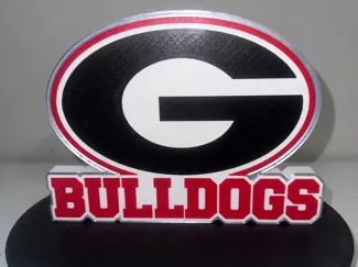 Georgia Bulldogs Display Sign Fan Art