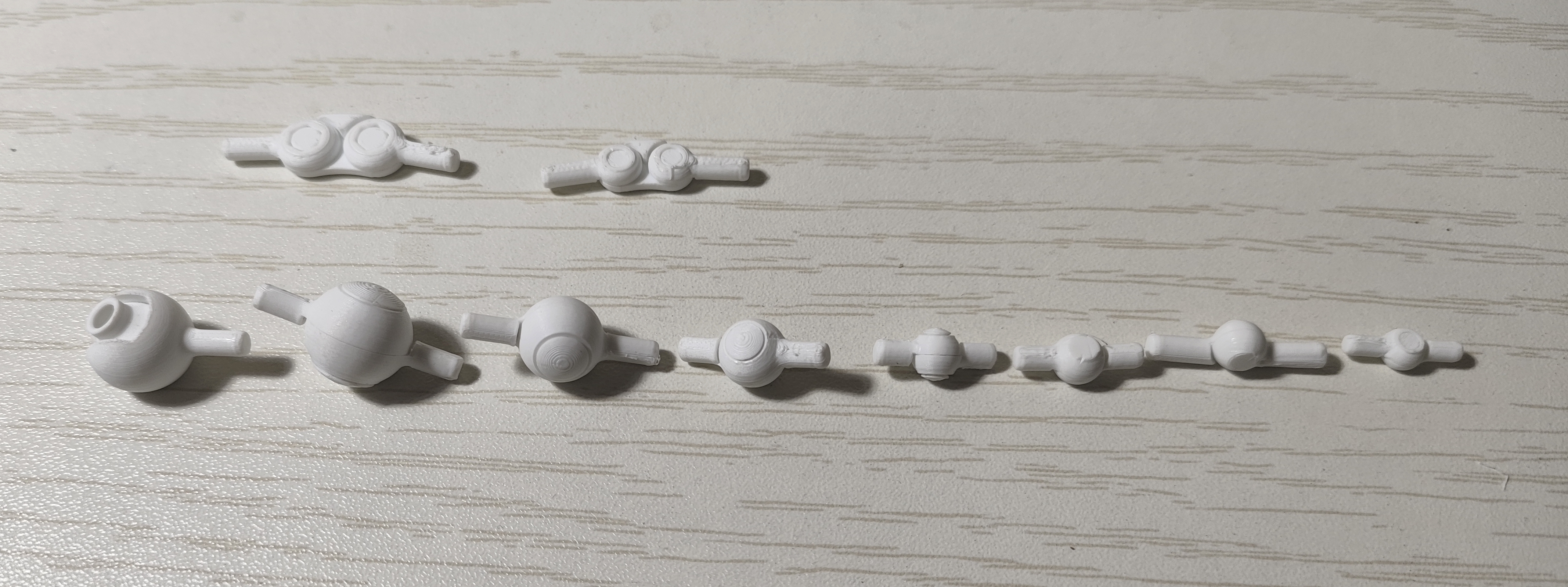 Miniatura 2 do modelo 3D 人形玩偶用 12mm-5mm球形关节套组