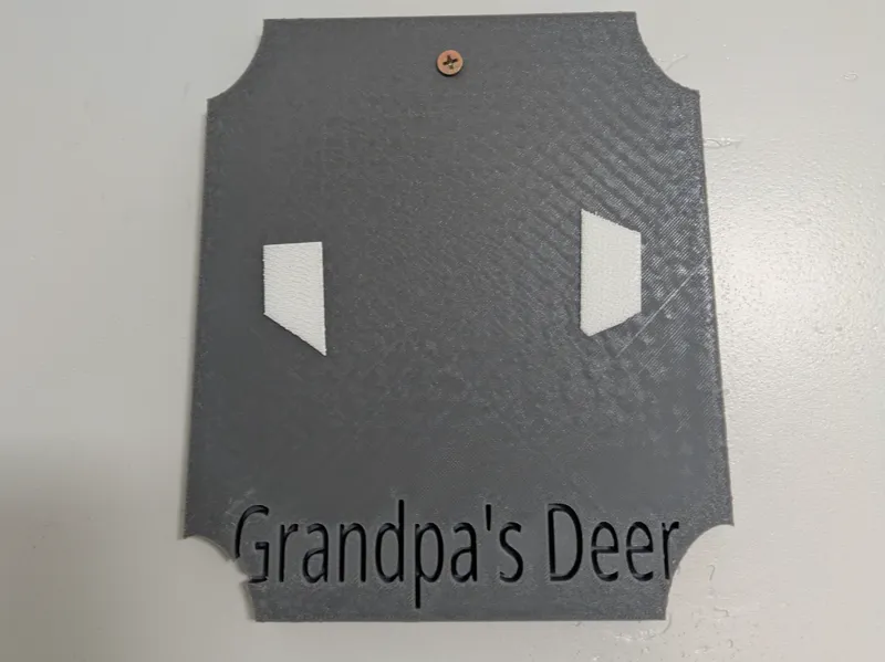 deer mounting plaque 