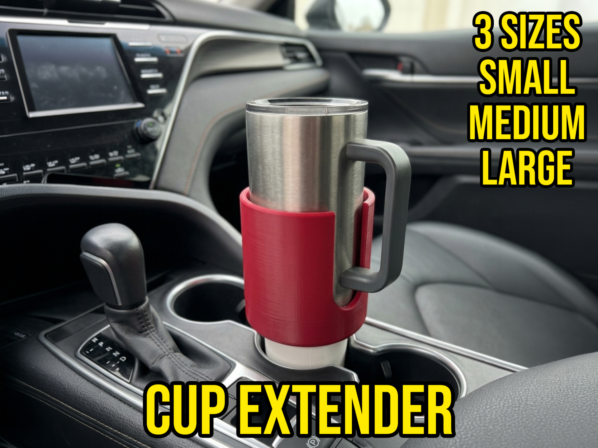 Car Cup Holder Expander (Sizes: S / M / L)