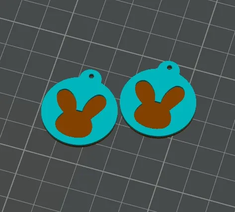 Bunny Easter Earrings view 3