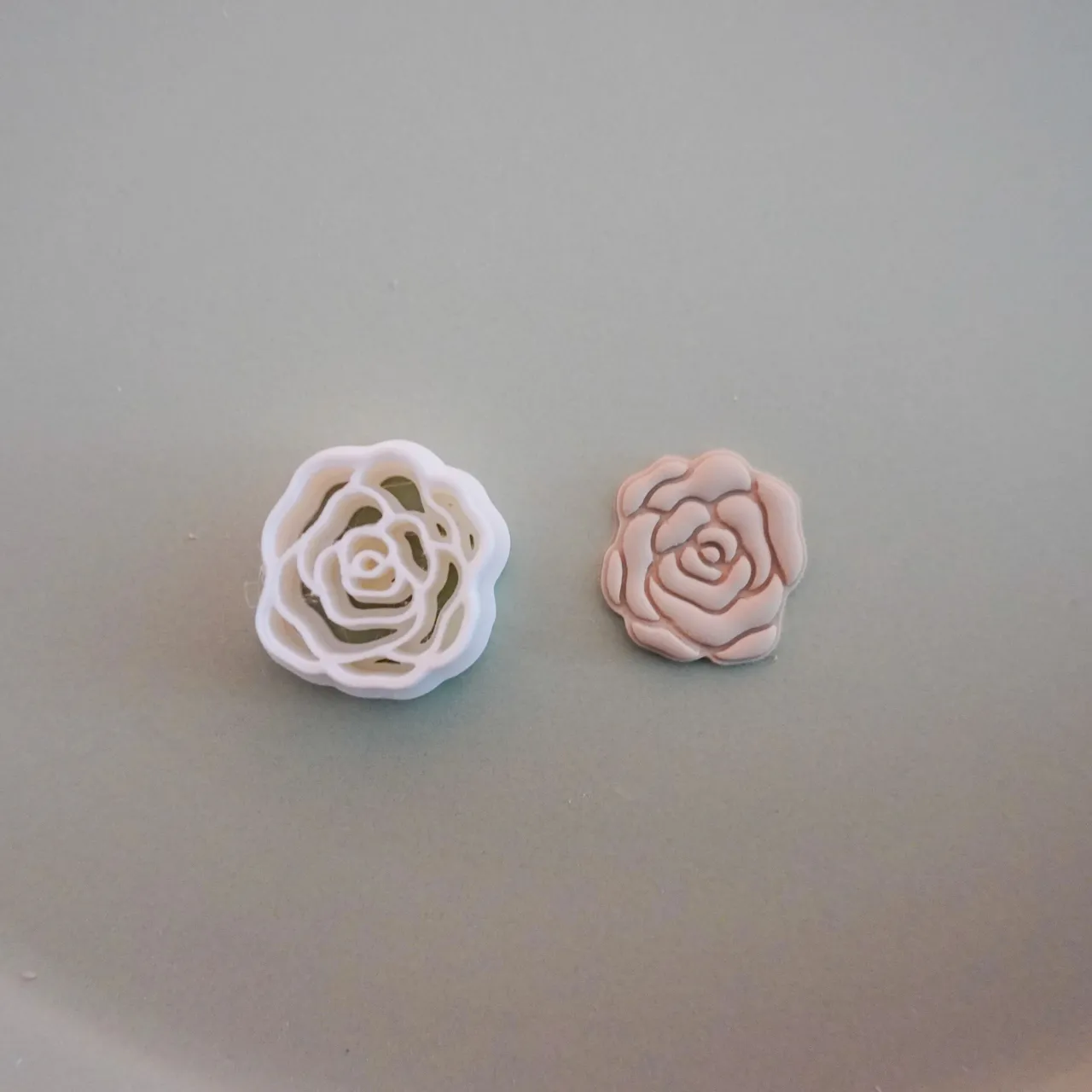 Rose Polymer Clay Cutter For Earrings Necklaces view 3