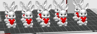 bunny with heart