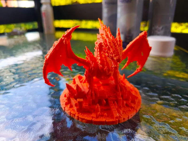 Crystal Dragon Figurine - Fantasy Miniature