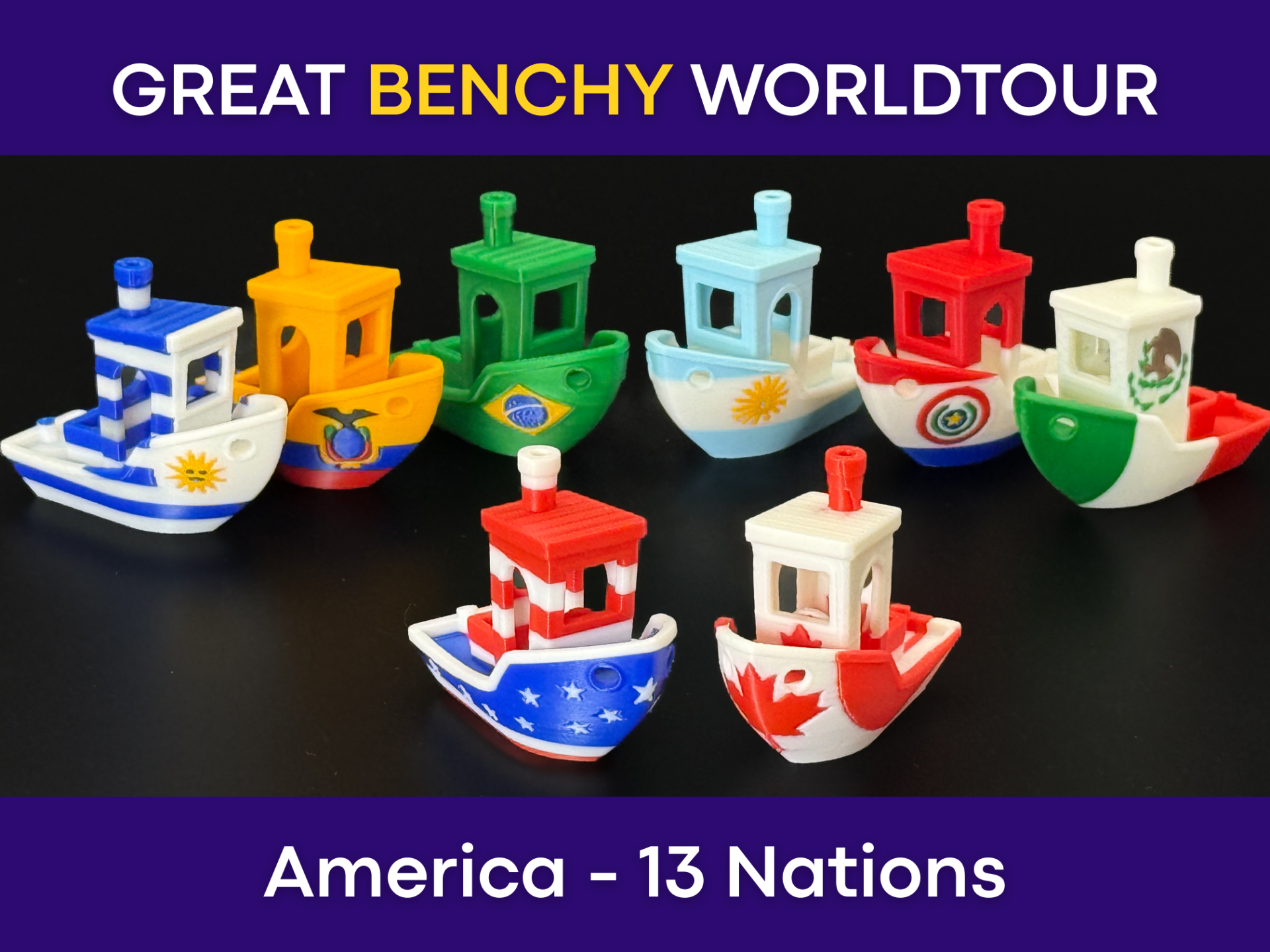 World Flag Benchy - America
