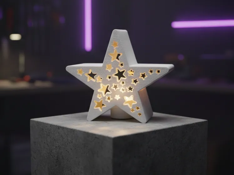 Étoile du Nouvel An lumineuse