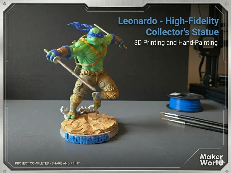 Leonardo Tartarughe Ninja - Statua da Collezione