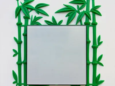 Bamboo Charm Panel Decorative Frame