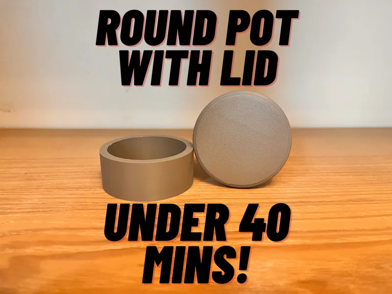 Round Pot With Lid