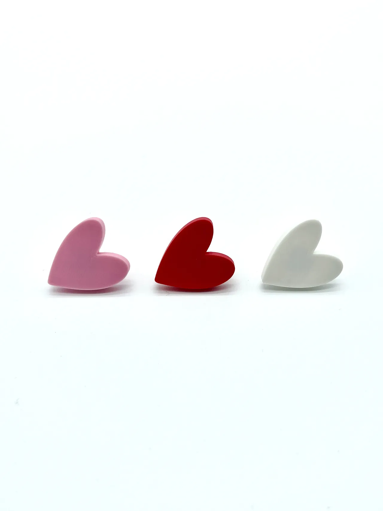 Valentines Day Heart Earring Studs view 3