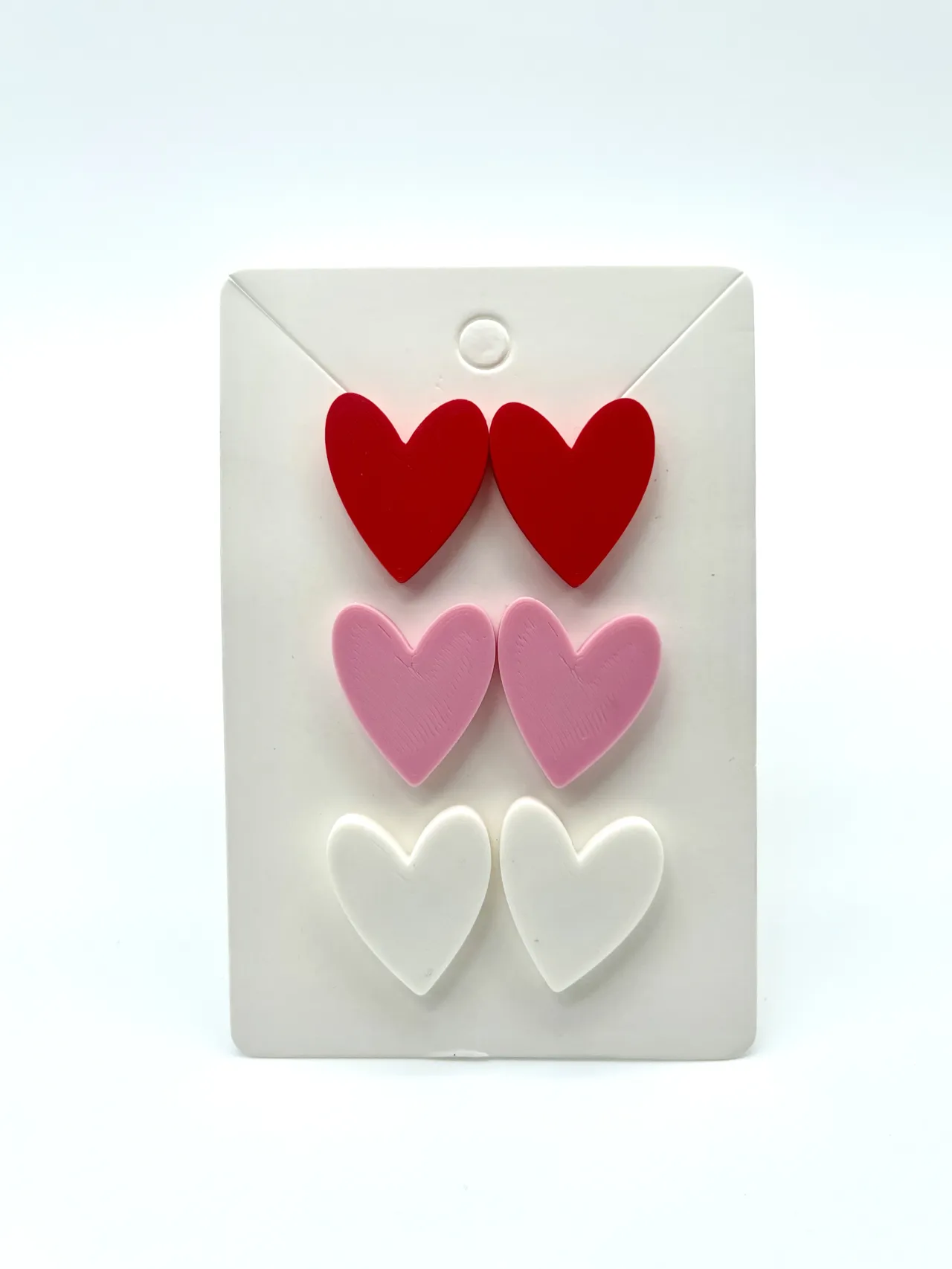 Valentines Day Heart Earring Studs view 2