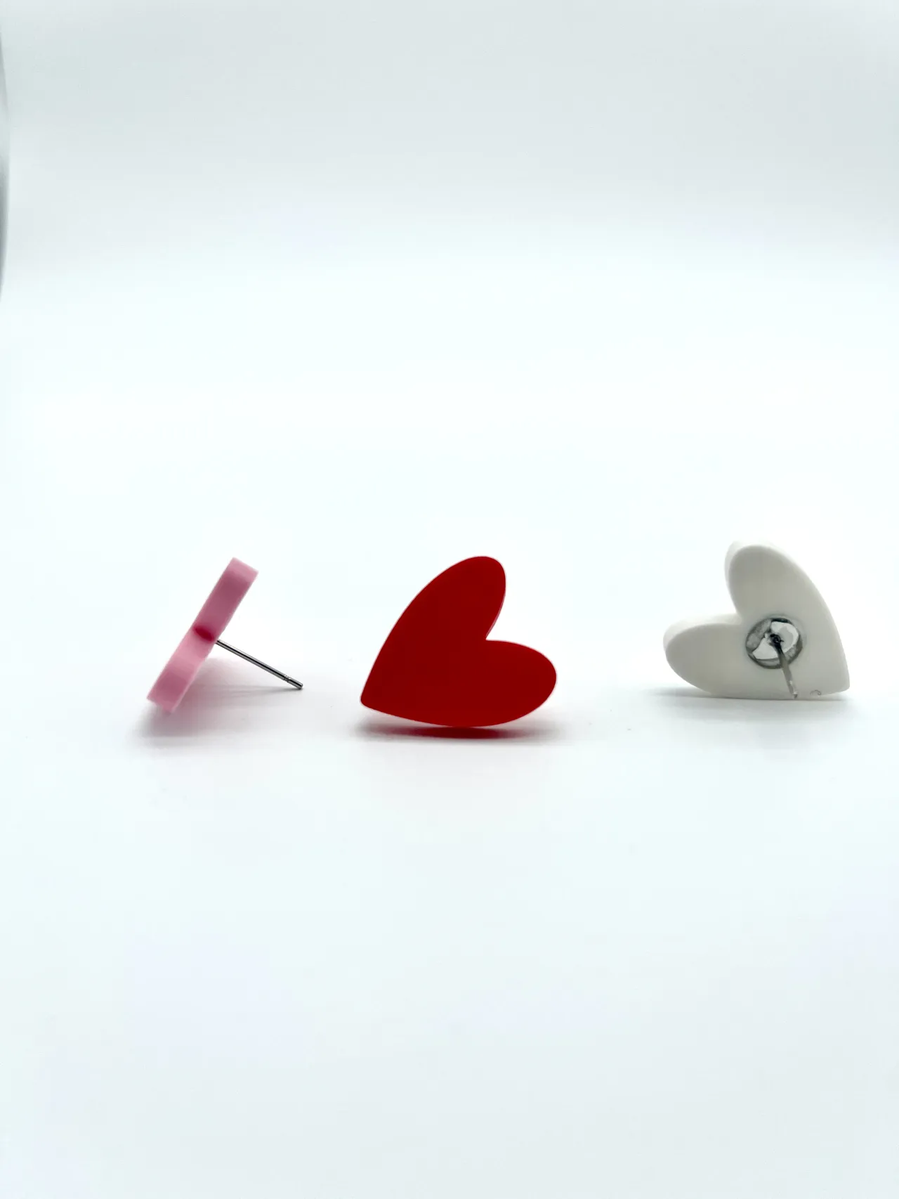 Valentines Day Heart Earring Studs view 4