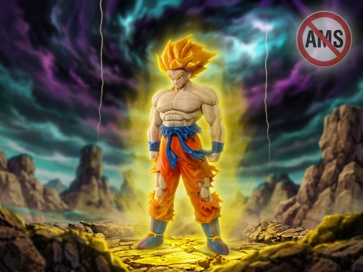 El Legendario Super Sayajin (NO AMS) Goku SSJ1 3D model