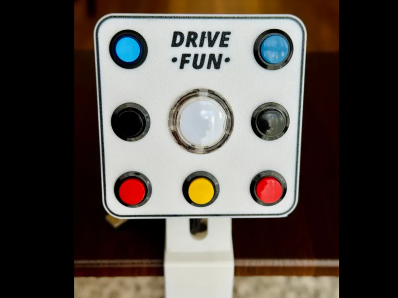 USB Button Box with Clamp Stand