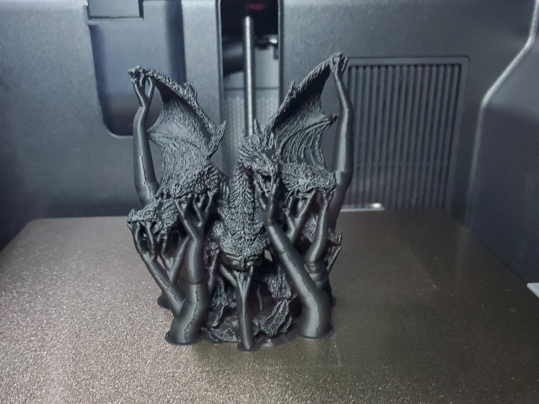 5 headed dragon with wings