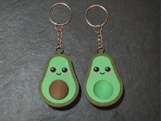 Cute Avocado Keychain